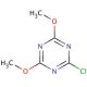 2-Chloro-4,6-dimethoxy-1,3,5-triazine (CAS 3140-73-6) - chemical structure image