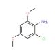 2-Chloro-4,6-dimethoxyaniline (CAS 82485-84-5) - chemical structure image