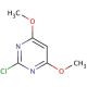 2-Chloro-4,6-dimethoxypyrimidine (CAS 13223-25-1) - chemical structure image
