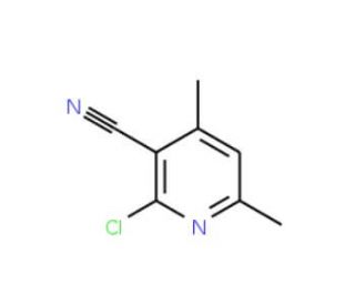 2-Chloro-4,6-dimethylpyridine-3-carbonitrile (CAS 14237-71-9) - chemical structure image