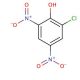 2-Chloro-4,6-dinitrophenol (CAS 946-31-6) - chemical structure image