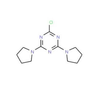 2-chloro-4,6-dipyrrolidin-1-yl-1,3,5-triazine - chemical structure image