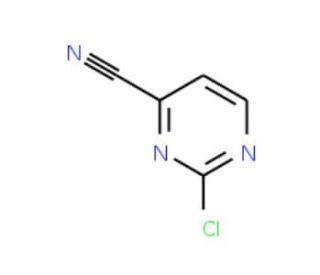 2-Chloro-4-cyanopyrimidine (CAS 75833-38-4) - chemical structure image