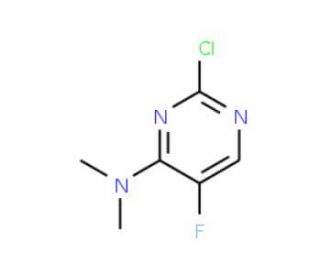 2-Chloro-4-(dimethylamino)-5-fluoropyrimidine (CAS 355829-23-1) - chemical structure image