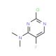 2-Chloro-4-(dimethylamino)-5-fluoropyrimidine (CAS 355829-23-1) - chemical structure image