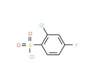 2-Chloro-4-fluorobenzenesulfonyl chloride (CAS 85958-57-2) - chemical structure image