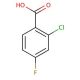 2-Chloro-4-fluorobenzoic acid (CAS 2252-51-9) - chemical structure image