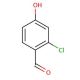 2-Chloro-4-hydroxybenzaldehyde (CAS 56962-11-9) - chemical structure image