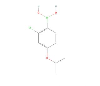 (2-Chloro-4-isopropoxyphenyl)boronic acid (CAS 313545-47-0) - chemical structure image