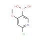 2-Chloro-4-methoxypyridine-5-boronic acid (CAS 1072946-20-3) - chemical structure image