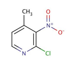 2-Chloro-4-methyl-3-nitropyridine (CAS 23056-39-5) - chemical structure image