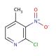 2-Chloro-4-methyl-3-nitropyridine (CAS 23056-39-5) - chemical structure image