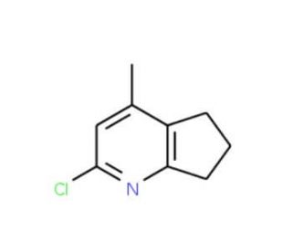 2-Chloro-4-methyl-6,7-dihydro-5H-cyclopenta[b]pyridine (CAS 83939-58-6) - chemical structure image