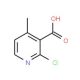 2-Chloro-4-methyl-nicotinic acid (CAS 142266-63-5) - chemical structure image