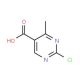 2-Chloro-4-methylpyrimidine-5-carboxylic acid (CAS 188781-10-4) - chemical structure image