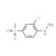 2-Chloro-4-methylsulfonylphenylhydrazine (CAS 85634-77-1) - chemical structure image