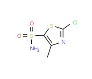 2-Chloro-4-methylthiazole-5-sulfonic acid amide (CAS 348086-67-9) - chemical structure image