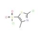 2-Chloro-4-methylthiazole-5-sulfonyl chloride (CAS 292138-59-1) - chemical structure image