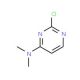 2-Chloro-4-(N,N-dimethylamino)pyrimidine (CAS 31058-81-8) - chemical structure image
