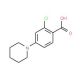 2-Chloro-4-piperidinobenzenecarboxylic acid - chemical structure image