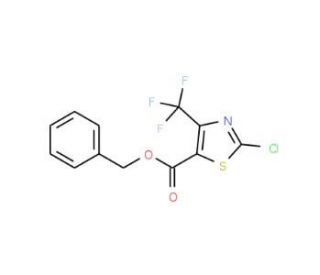 2-Chloro-4-(trifluoromethyl)-5-thiazolecarboxylic acid phenylmethyl ester (CAS 72850-64-7) - chemical structure image