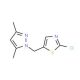 2-Chloro-5-[(3,5-dimethyl-1H-pyrazol-1-yl)methyl]-1,3-thiazole - chemical structure image