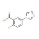 2-Chloro-5-[1,2,4]triazol-4-yl-benzoic acid - chemical structure image