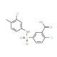 2-Chloro-5-(3-chloro-4-methyl-phenylsulfamoyl)-benzoic acid - chemical structure image
