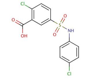 2-Chloro-5-(4-chloro-phenylsulfamoyl)-benzoic acid - chemical structure image