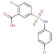 2-Chloro-5-(4-chloro-phenylsulfamoyl)-benzoic acid - chemical structure image