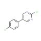 2-Chloro-5-(4-chlorophenyl)pyrimidine (CAS 27956-40-7) - chemical structure image