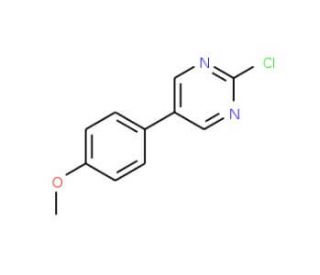 2-Chloro-5-(4-methoxyphenyl)pyrimidine (CAS 27794-03-2) - chemical structure image