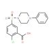 2-Chloro-5-(4-phenyl-piperazine-1-sulfonyl)-benzoic acid - chemical structure image