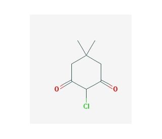 2-Chloro-5,5-dimethyl-1,3-cyclohexanedione (CAS 7298-89-7) - chemical structure image