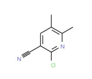 2-Chloro-5,6-dimethyl-3-pyridinecarbonitrile (CAS 65176-93-4) - chemical structure image