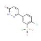 2-chloro-5-(6-oxo-1,6-dihydropyridazin-3-yl)benzenesulfonyl chloride - chemical structure image