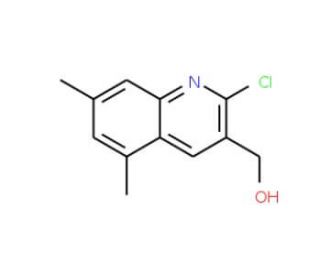 2-Chloro-5,7-dimethylquinoline-3-methanol (CAS 1017464-08-2) - chemical structure image