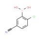 2-Chloro-5-cyanophenylboronic acid (CAS 936249-33-1) - chemical structure image