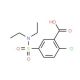 2-Chloro-5-diethylsulfamoyl-benzoic acid (CAS 62310-17-2) - chemical structure image