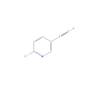 2-Chloro-5-ethynylpyridine (CAS 263012-63-1) - chemical structure image