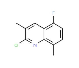 2-Chloro-5-fluoro-3,8-dimethylquinoline (CAS 175204-94-1) - chemical structure image