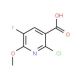 2-Chloro-5-fluoro-6-methoxynicotinic acid - chemical structure image