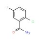 2-Chloro-5-fluorobenzamide (CAS 88487-25-6) - chemical structure image