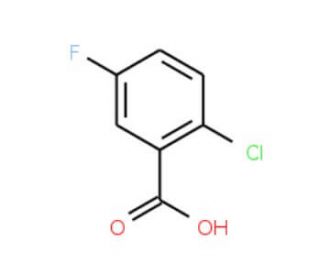 2-Chloro-5-fluorobenzoic acid (CAS 2252-50-8) - chemical structure image