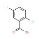 2-Chloro-5-fluorobenzoic acid (CAS 2252-50-8) - chemical structure image