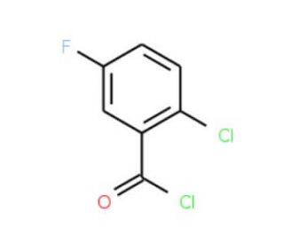 2-Chloro-5-fluorobenzoyl chloride (CAS 21900-51-6) - chemical structure image