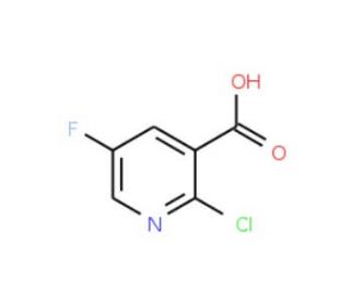 2-Chloro-5-fluoronicotinic acid (CAS 38186-88-8) - chemical structure image