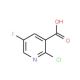 2-Chloro-5-fluoronicotinic acid (CAS 38186-88-8) - chemical structure image