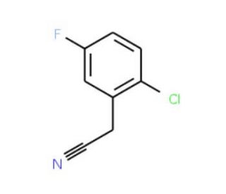 2-Chloro-5-fluorophenylacetonitrile (CAS 395675-23-7) - chemical structure image