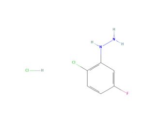2-Chloro-5-fluorophenylhydrazine hydrochloride (CAS 502496-25-5) - chemical structure image